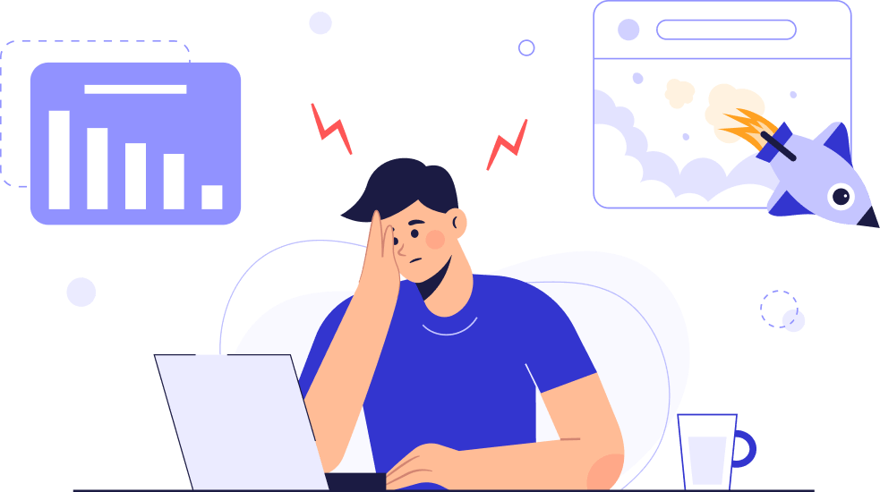 404 error illustration for missing page