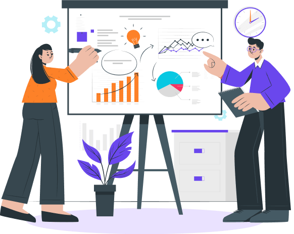 team working on why choose us section