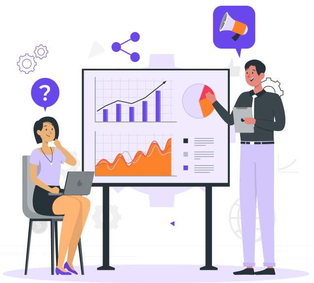 Xensphere digital marketing team illustration