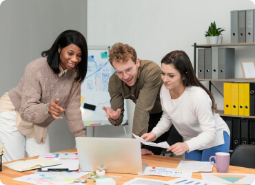 person working on digital marketing strategy